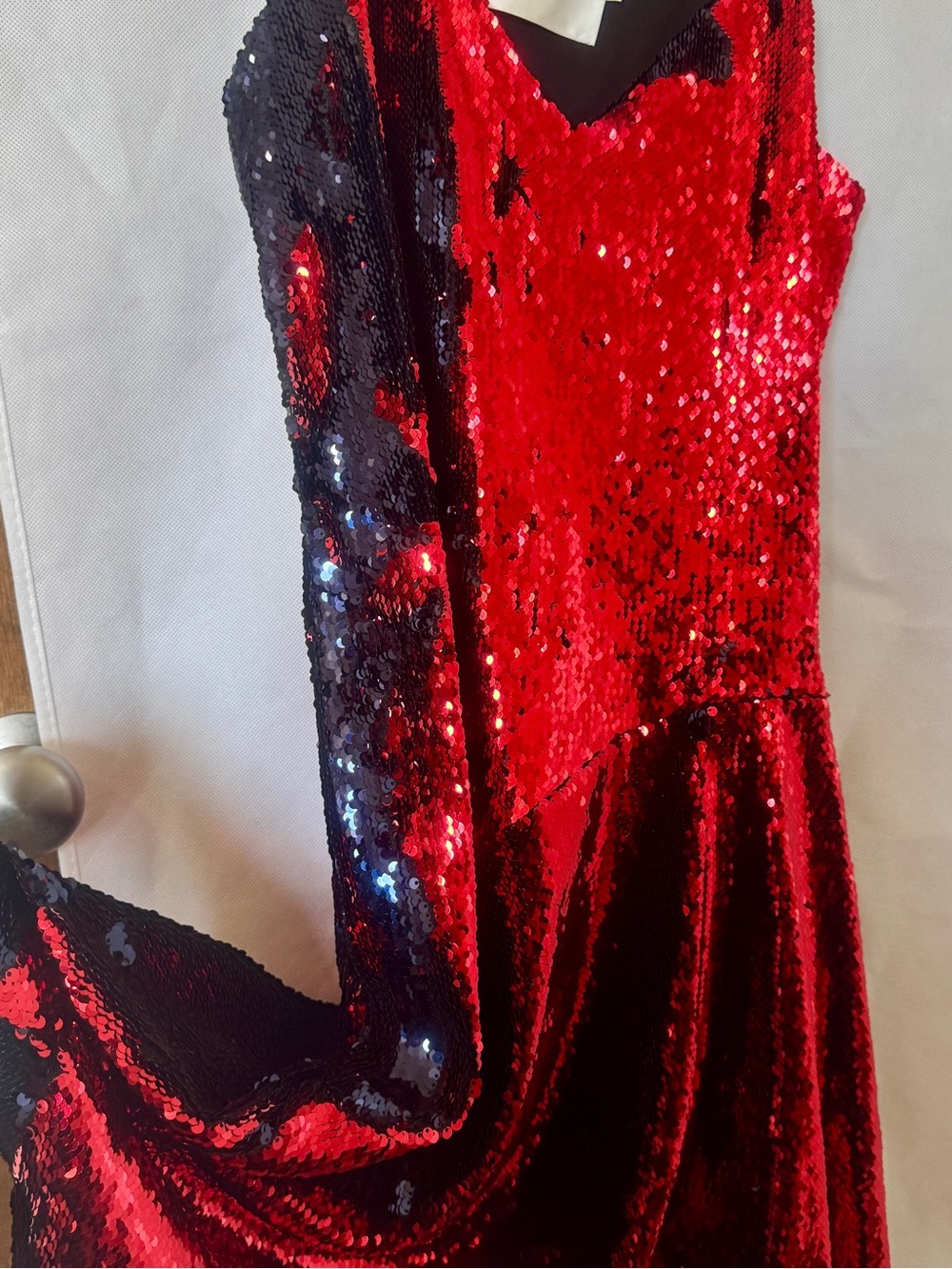 Marques’ Almeida Sequin Dress - Red and Black Size XS